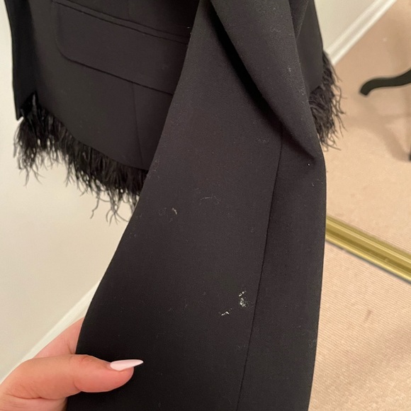 Trina Turk Women's Rikka Feather Trimmed Blazer - Picture 7 of 9